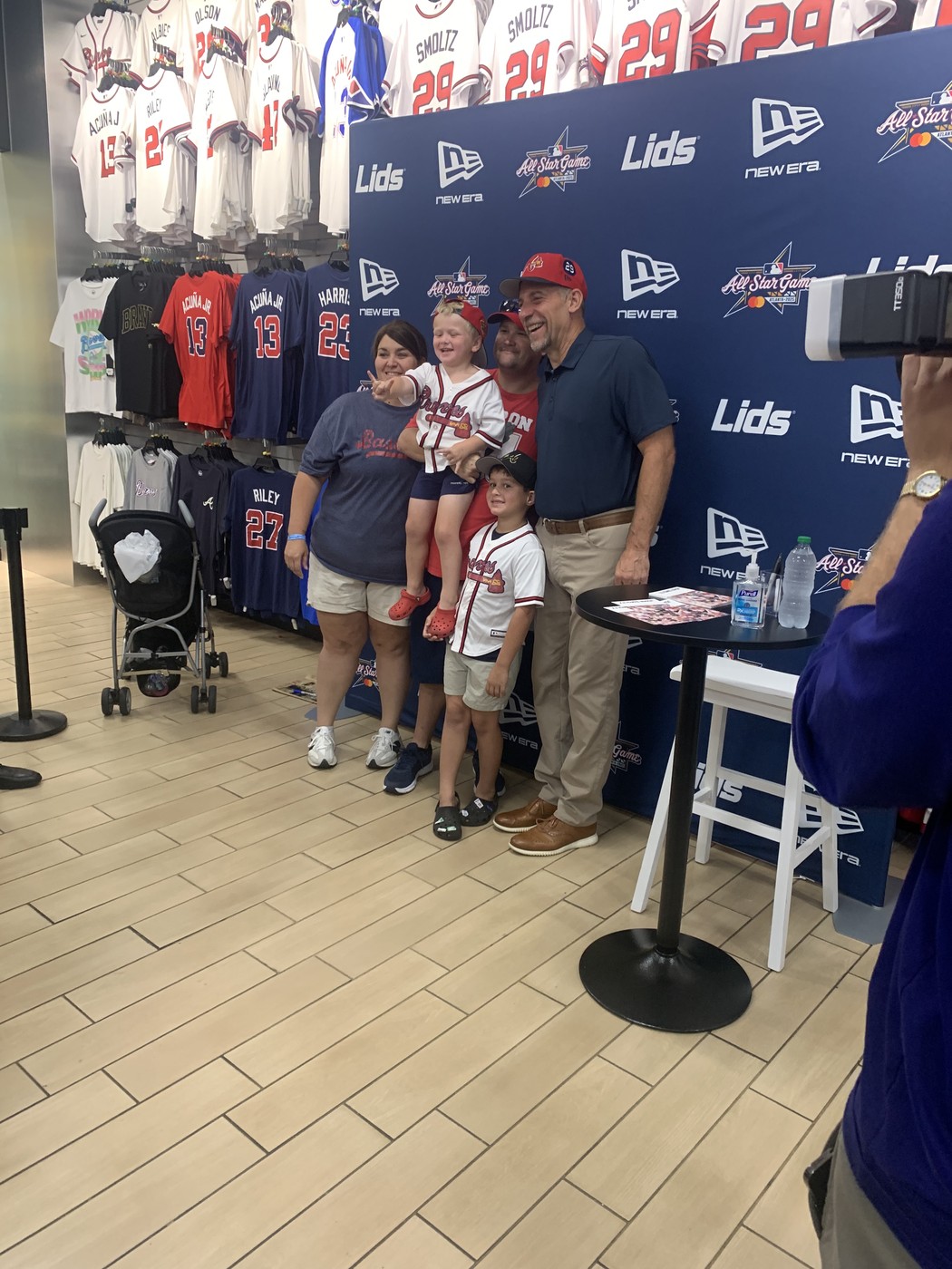 John Smoltz meeting fans during MLB All-Star Week in Atlanta